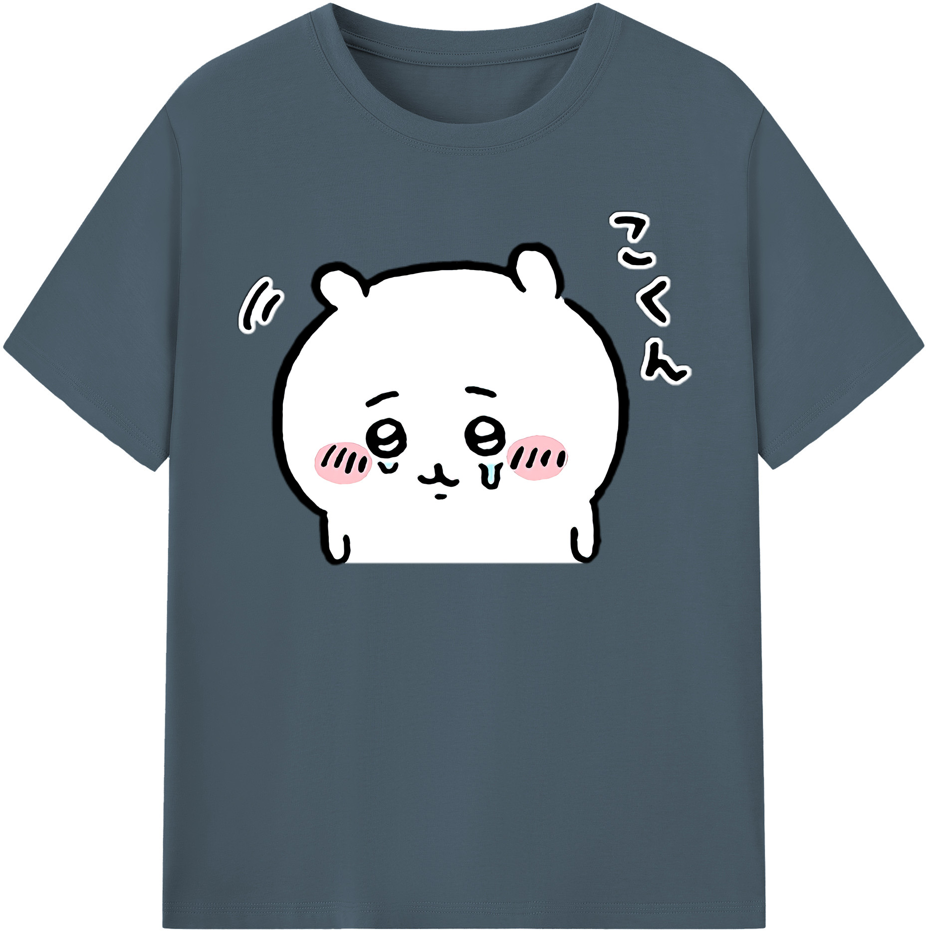 （画像用） ちいかわ ちいかわ Chii-kawa chiikawa 綿100％半袖Tシャツ（フロントプリント）